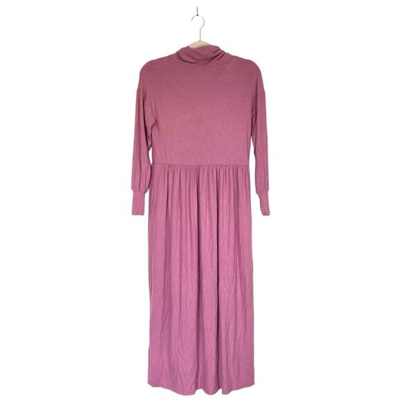 NWT ANTHROPOLOGIE Dolan Alissa Maxi Dress Pink Mauve Size XS Ribbed Casual New - Picture 4 of 10